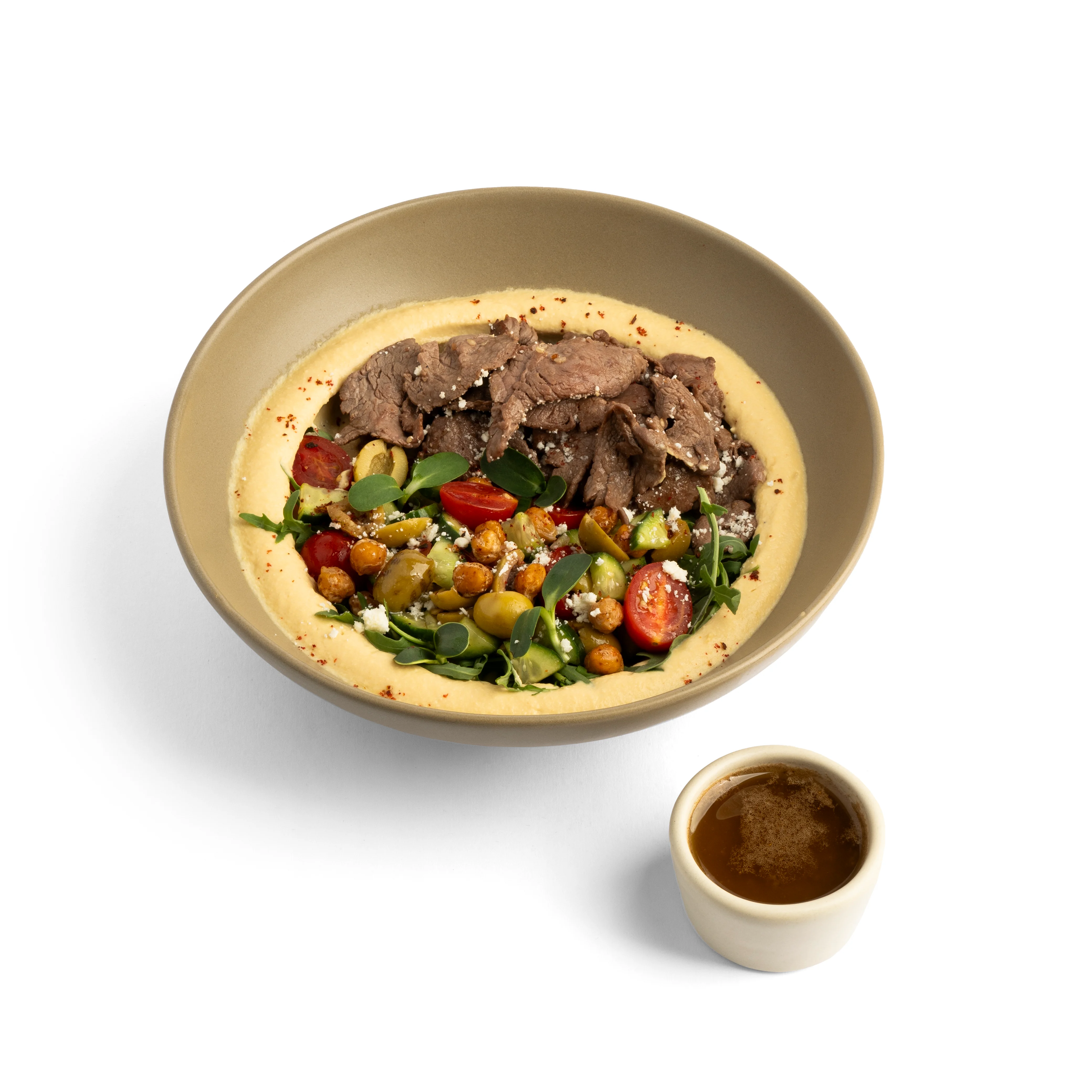 سالاد گوشت و حمص